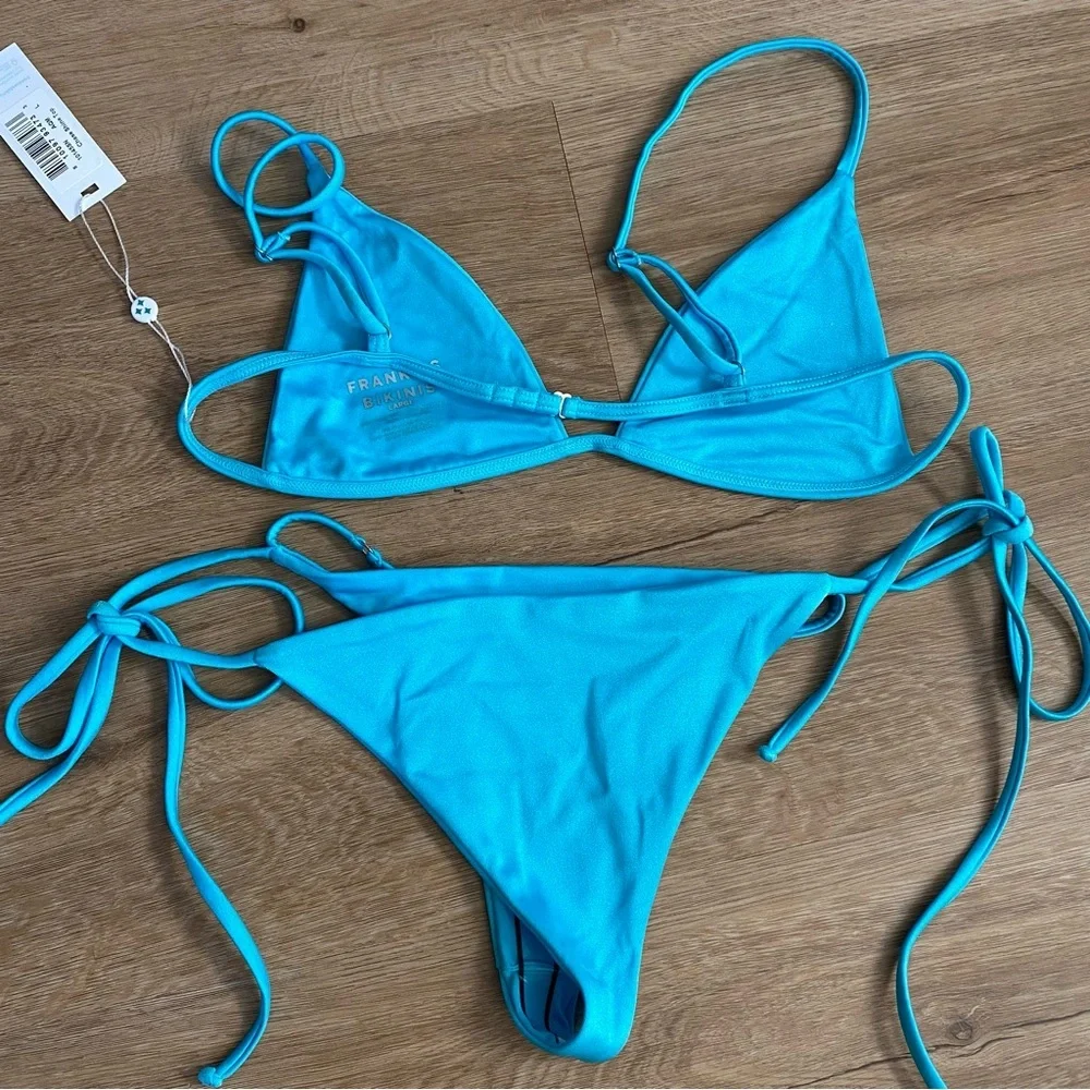 FRANKIES BIKINIS Chase Triangle Bikini Top & Bottoms SET